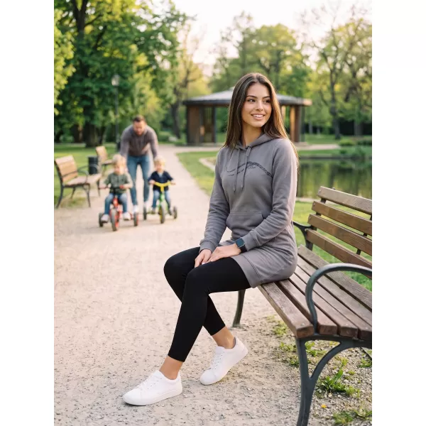  Hanorac prelungit dama ALTISPORT ALW001419 GRI OȚEL 