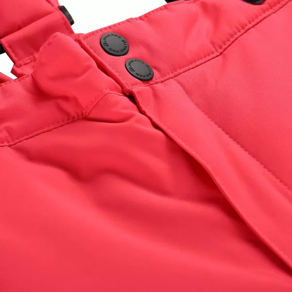  Pantaloni de schi pentru copii ALPINE PRO EDESO 3 ZMEURĂ 