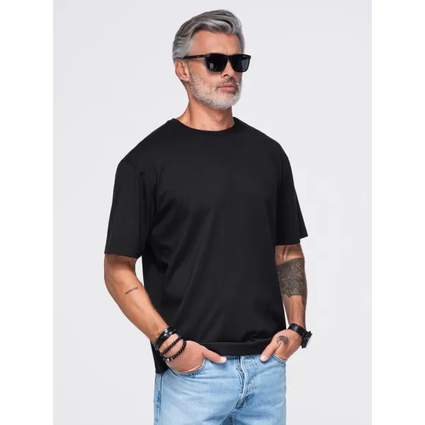  Tricou pentru bărbați OMBRE OM-TSPT-0283 NEGRU 