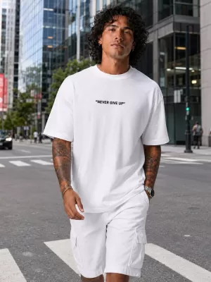 Tricou pentru bărbați DSTREET NX1041R-WH-O ALB
