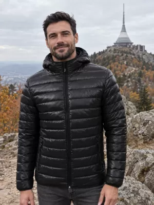 Jachetă pentru bărbați MALFINI EVEREST 552 NEGRU