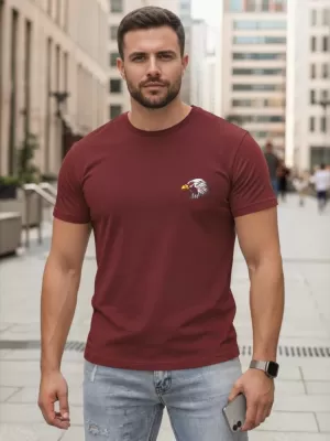 Tricou pentru bărbați DSTREET NX0148R-BU BURGUNDIA