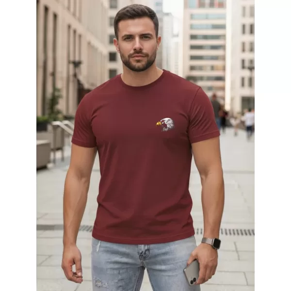  Tricou pentru bărbați DSTREET NX0148R-BU BURGUNDIA 
