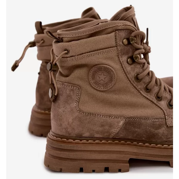  Botine pentru bărbați BIG STAR SHOES UU174253 BEJ 