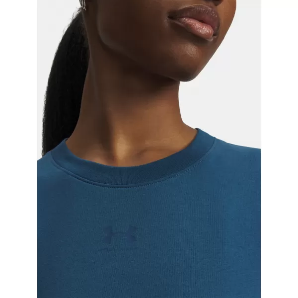  Tricou pentru femei UNDER ARMOUR RIVAL CORE SS 1383648-498 ALBASTRU 