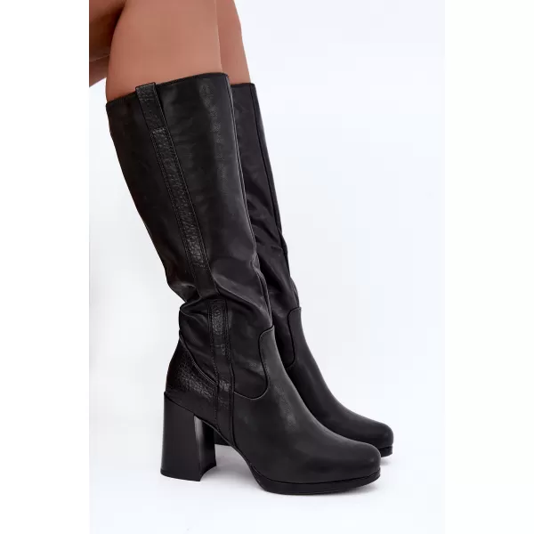  Cizme de dama BOTO FAF125B-6 NEGRU 