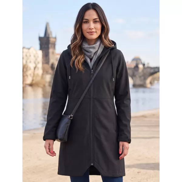  Palton cald de damă softshell ALPINE PRO IBORA 2 NEGRU 
