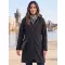 Palton cald de damă softshell ALPINE PRO IBORA 2 NEGRU