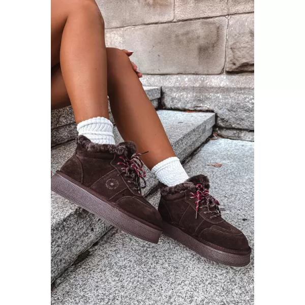  Oameni de zăpadă pentru femei BIG STAR SHOES UU274312 CIOCOLATĂ 