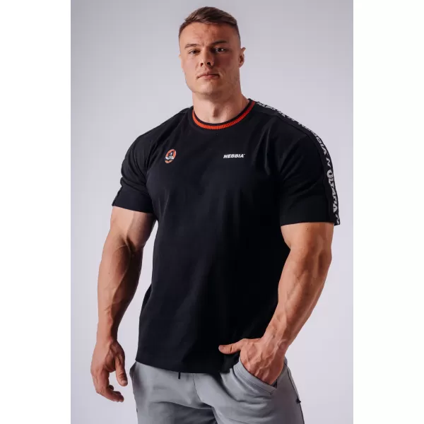  Tricouri pentru bărbați NEBBIA OLYMPIA MUSCLE COVER 942 NEGRU 