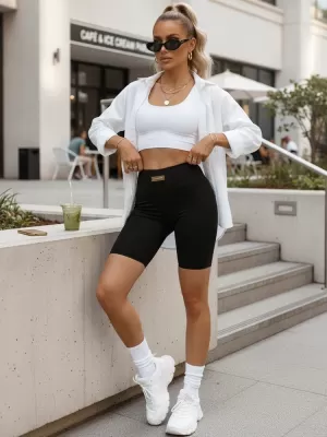 Pantaloni scurți de damă DSTREET SY0580 NEGRU