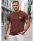 Tricou pentru bărbați DSTREET NX5126R-BU BURGUNDIA