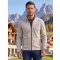 Hanorac pentru bărbați din fleece ALTISPORT ALM002852 EVIDENȚIERI ARGINTII