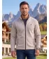 Hanorac pentru bărbați din fleece ALTISPORT ALM002852 EVIDENȚIERI ARGINTII