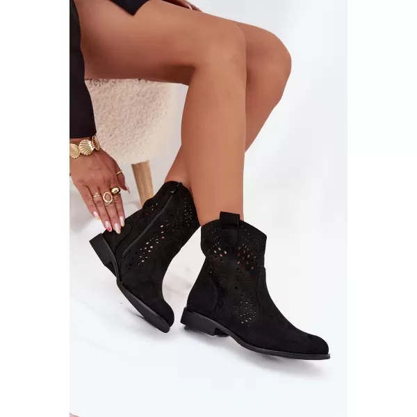  Botine de dama BOTO DA167P NEGRU 