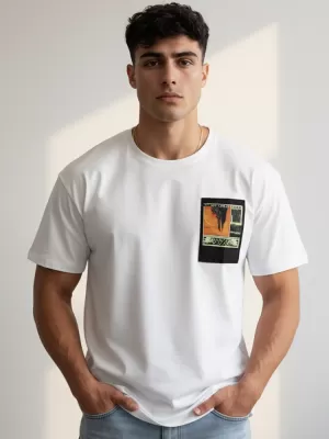 Tricou pentru bărbați DSTREET RX5301 ALB