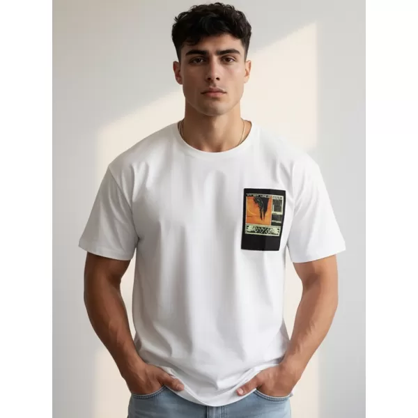  Tricou pentru bărbați DSTREET RX5301 ALB 