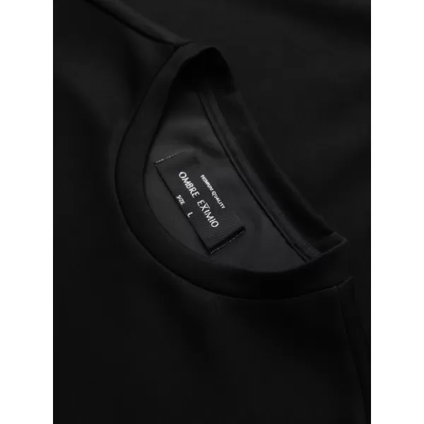  Hanorac pentru bărbați OMBRE OM-SSNZ-0271 NEGRU 