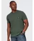 Tricou pentru bărbați OMBRE OM-TSCT-0305 MĂSLINE ÎNCHISE