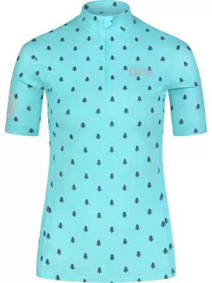 Tricou de ciclism pentru femei NORDBLANC TREES NBSLF8085 ALBASTRU