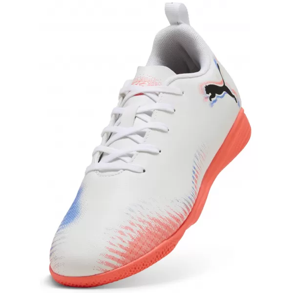  Pantofi de interior pentru copii PUMA FUTURE 8 PLAY IT JR 108627-01 ALB/NEGRU/ROȘU STRĂLUCITOR 