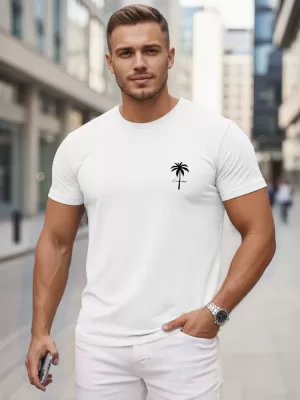 Tricou pentru bărbați DSTREET NX5126R-WH ALB