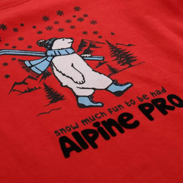  Tricou pentru copii ALPINE PRO ECCO 2 BARBADOS VARIANTA CIRESE PA 