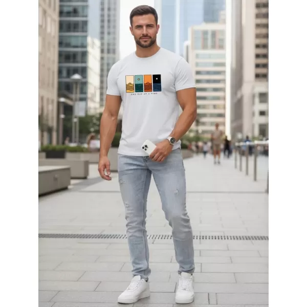  Tricou pentru bărbați DSTREET NX5103R-WH ALB 