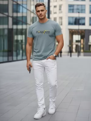 Tricou pentru bărbați DSTREET NX0145R-SB ALBASTRU