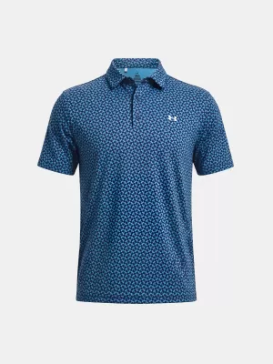 Tricou pentru bărbați UNDER ARMOUR UA T2G PRINTED POLO 6012304-413 ALBASTRU