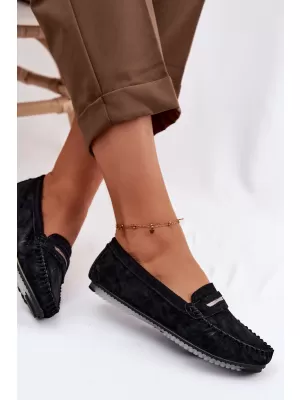 Mocasini de dama S.BARSKI LR61-7029 NEGRU