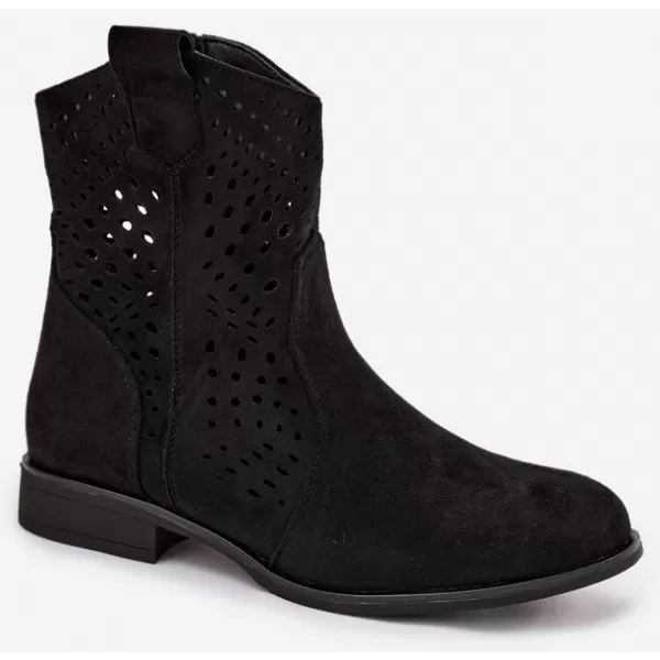  Botine de dama BOTO DA167P NEGRU 