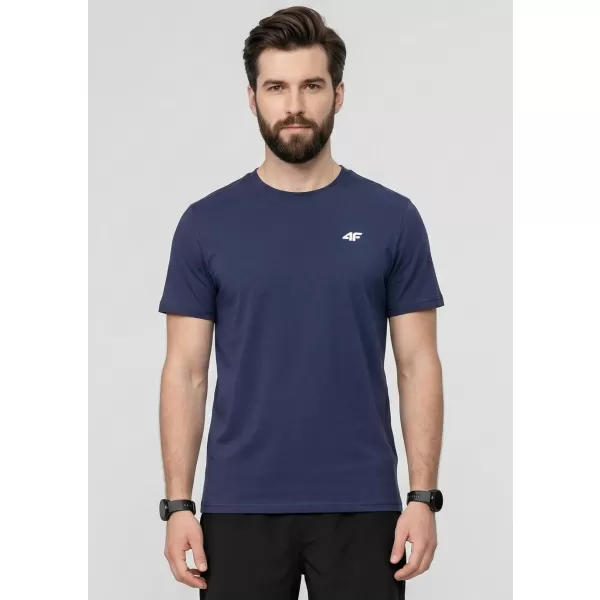  Tricou funcțional pentru bărbați 4F WAW25TFTSM1526 DENIM 