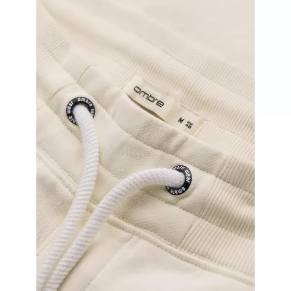  Pantaloni de trening pentru bărbați OMBRE OM-PABS-0305 CREMĂ 