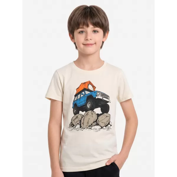  Tricou pentru copii ALPINE PRO ECOMO 4 VARIANTA CREMA PC 