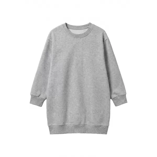  Rochie hanorac pentru fetiță URBAN CLASSICS UCK8565-03061 GRI JALIU 