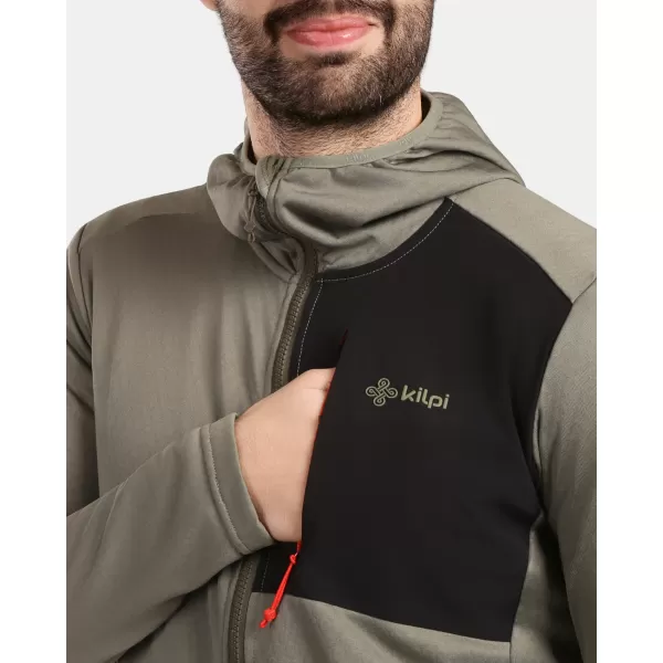  Hanorac pentru bărbați din fleece KILPI SEVELEN-M 1M0202KI VERDE 