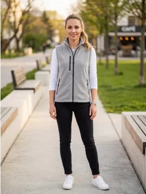 Vesta de dama fleece MALFINI EXIT W-525 GRI DESCHIS