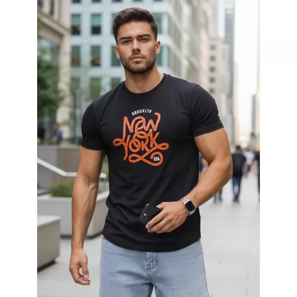  Tricou pentru bărbați DSTREET RX5368 NEGRU 