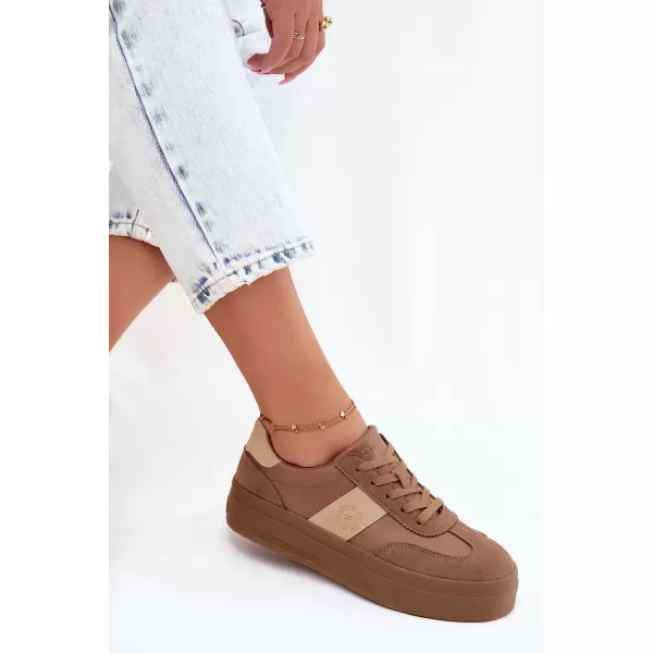  Adidași de damă BIG STAR SHOES UU274015 MARO/BEJ 