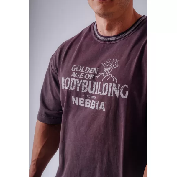  Tricouri pentru bărbați NEBBIA OLYMPIA HEAVYWEIGHT COTTON 941 CLARET 