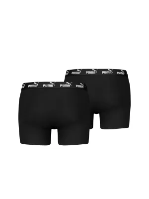 Boxeri pentru bărbați PUMA ELEMENTS MEN BASIC BOXERS 2P 93875309 NEGRU