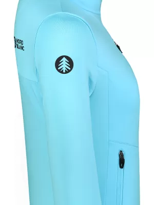 Hanorac pentru femei powerfleece NORDBLANC CRISP NBSFL8338 ALBASTRU DESCHIS