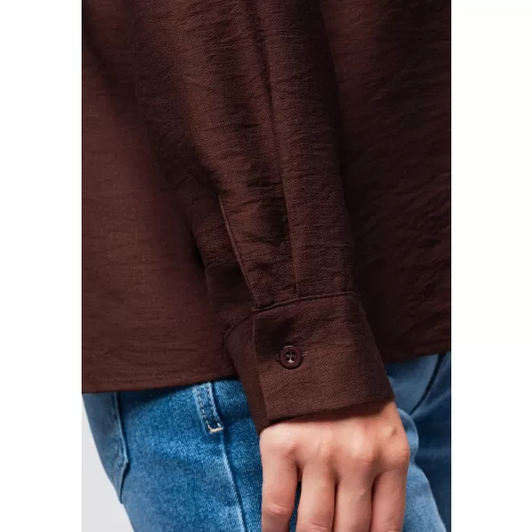  Cămașă de damă OMBRE OW-SH-E0073 MARO 