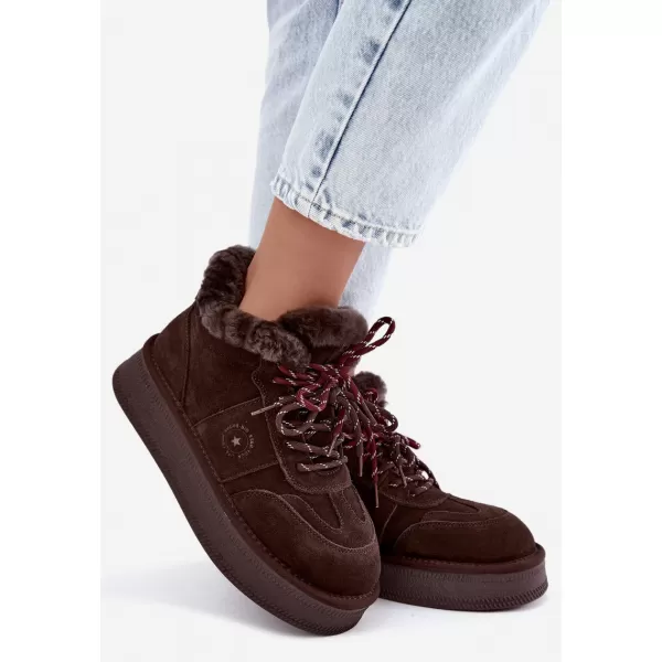  Oameni de zăpadă pentru femei BIG STAR SHOES UU274312 CIOCOLATĂ 
