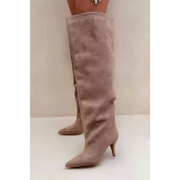 Cizme de dama BOTO 2571A KAKI 