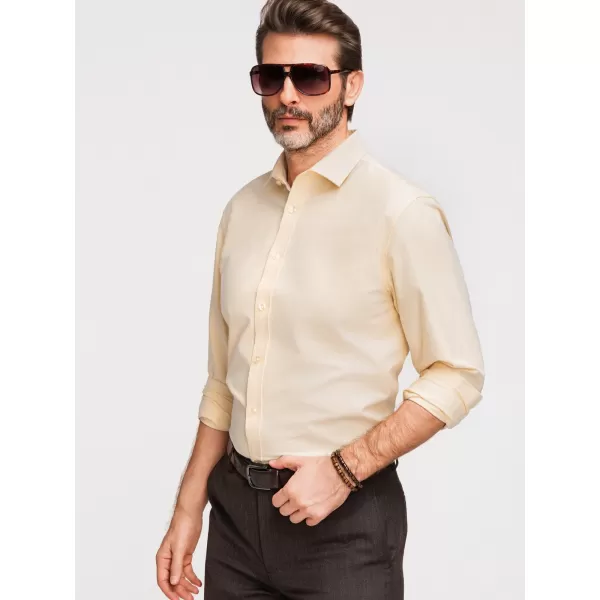  Cămașă pentru bărbați OMBRE K705 GALBEN DESCHIS 