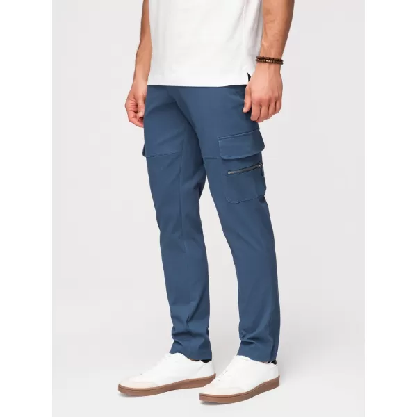  Pantaloni pentru bărbați OMBRE P1517 ALBASTRU ÎNCHIS 