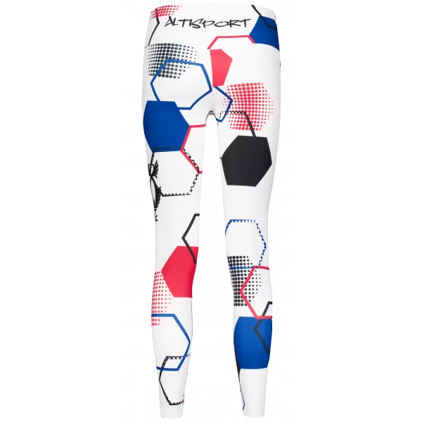  Jambiere funcționale lungi premium pentru femei (dimensiuni noi) ALTISPORT VOJ/ALW036LEG05 HEXA ALB 