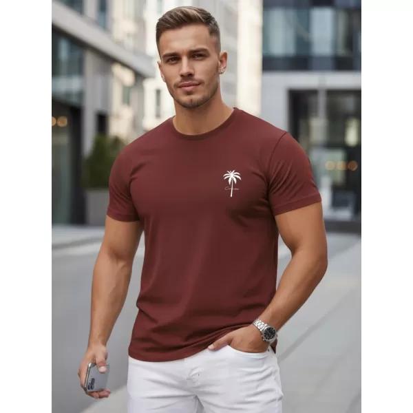  Tricou pentru bărbați DSTREET NX5126R-BU BURGUNDIA 